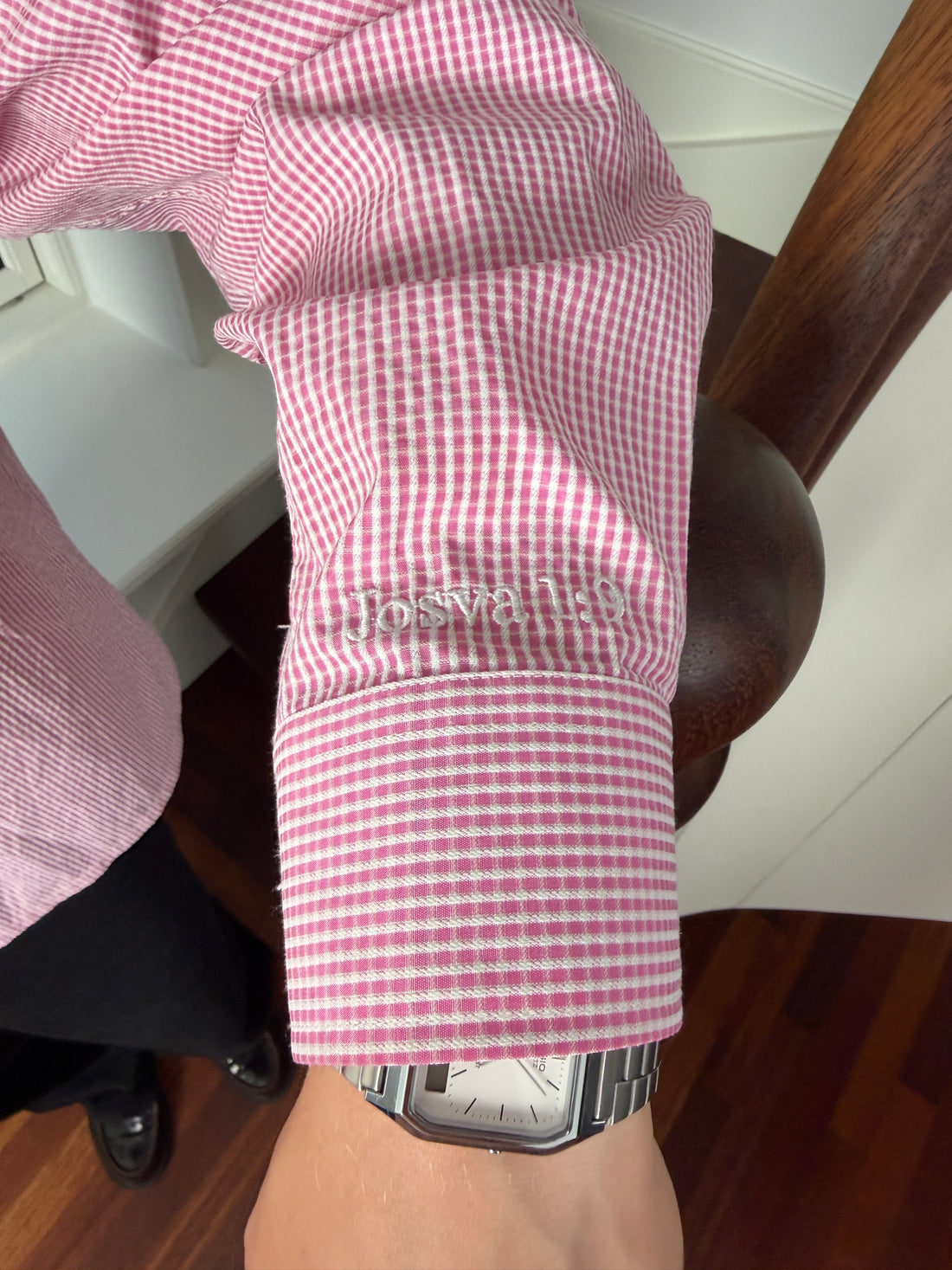 Checkered Shirt - Pink — detail