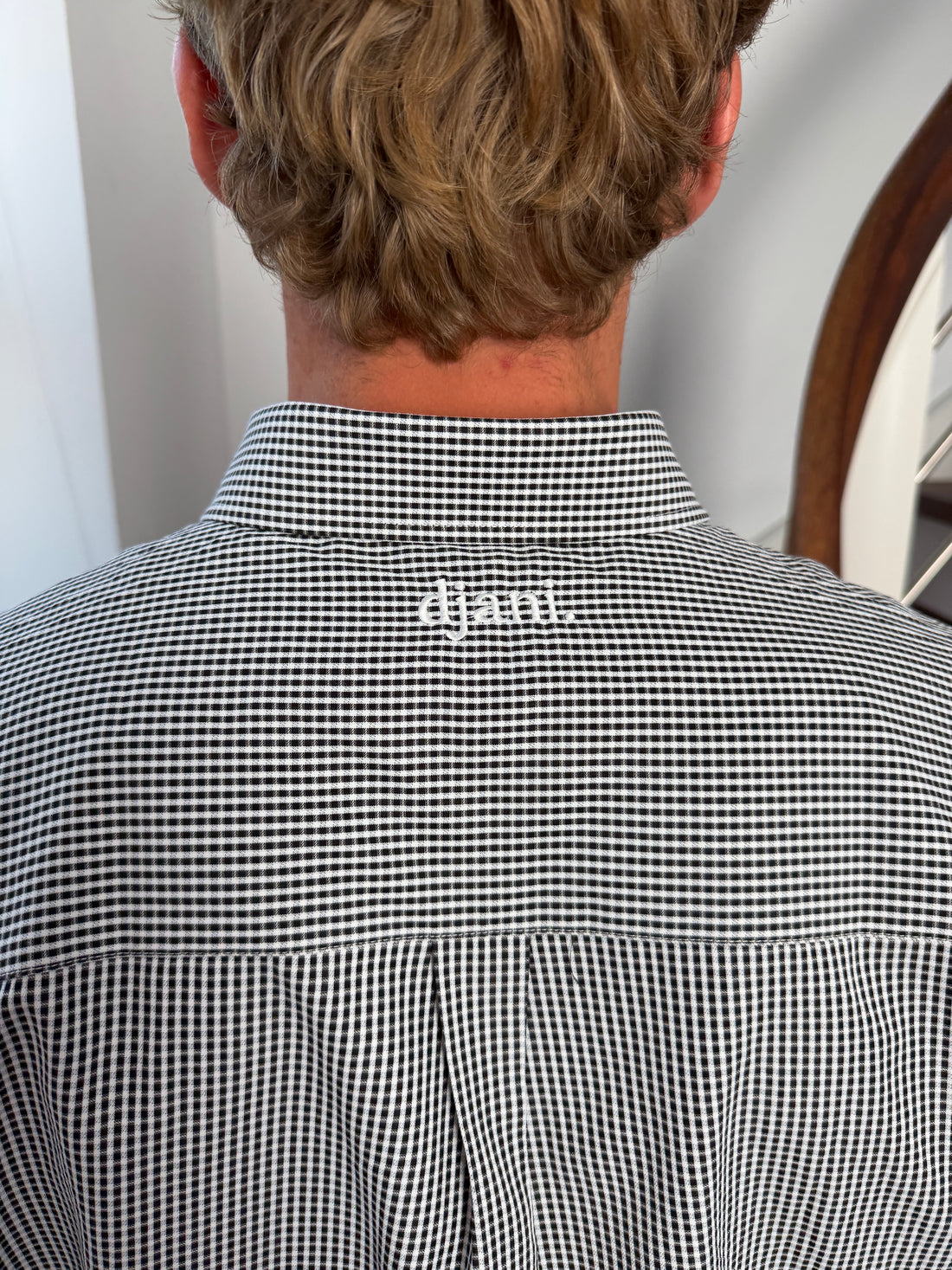 Checkered Shirt - Black — detail