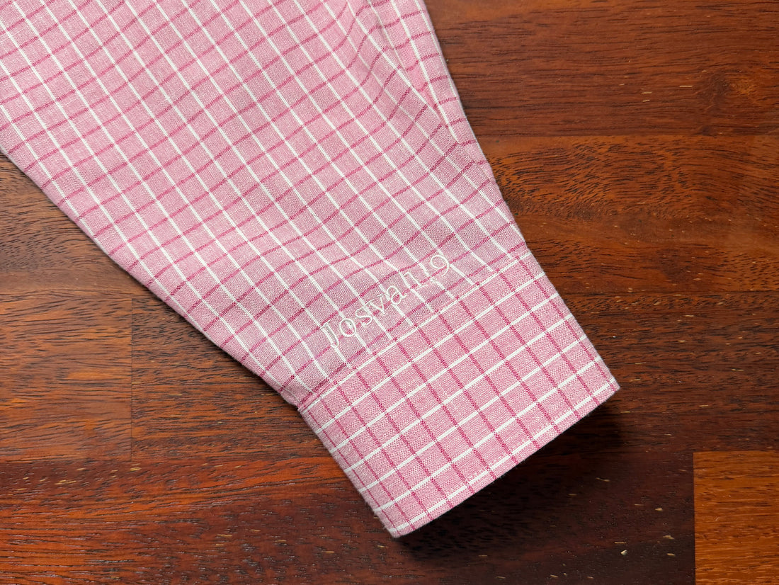 Checkered Shirt - Pink (Bold check) — detail