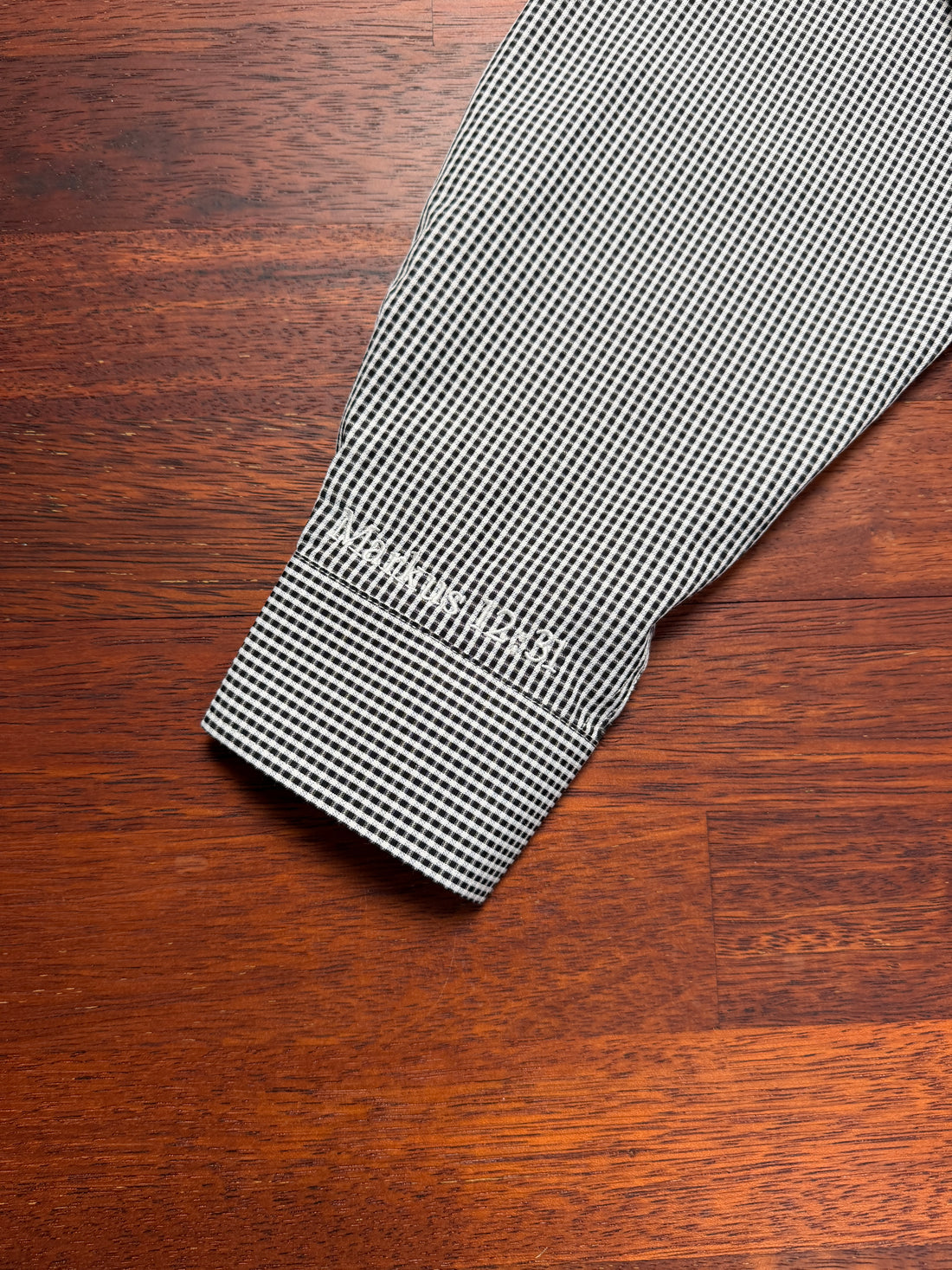 Checkered Shirt - Black — detail