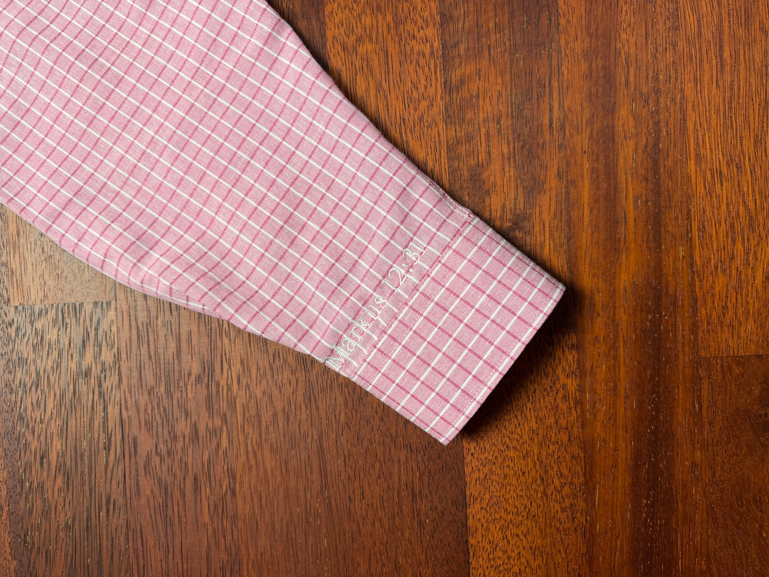Checkered Shirt - Pink (Bold check) — detail