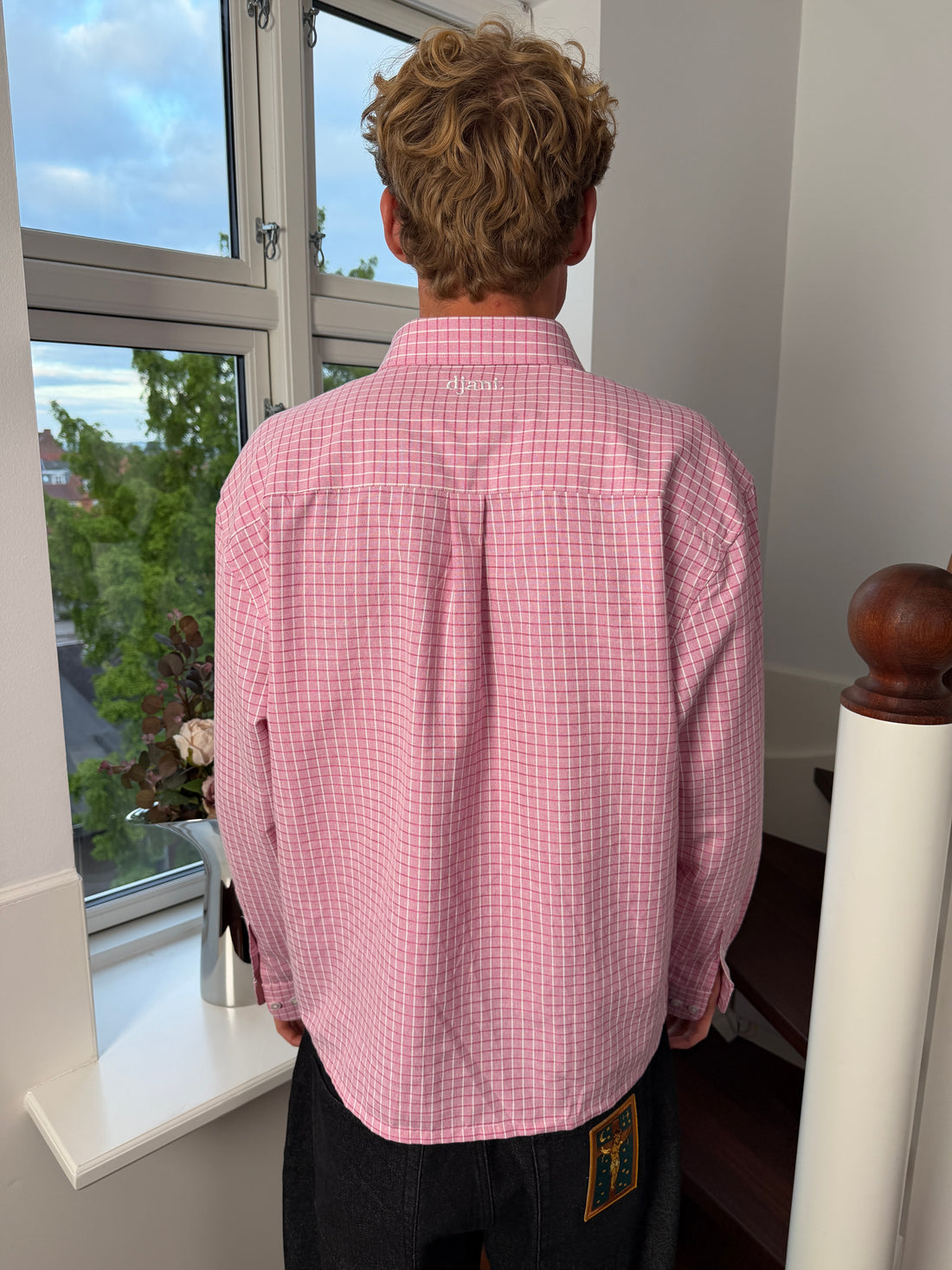 Checkered Shirt - Pink (Bold check) — detail