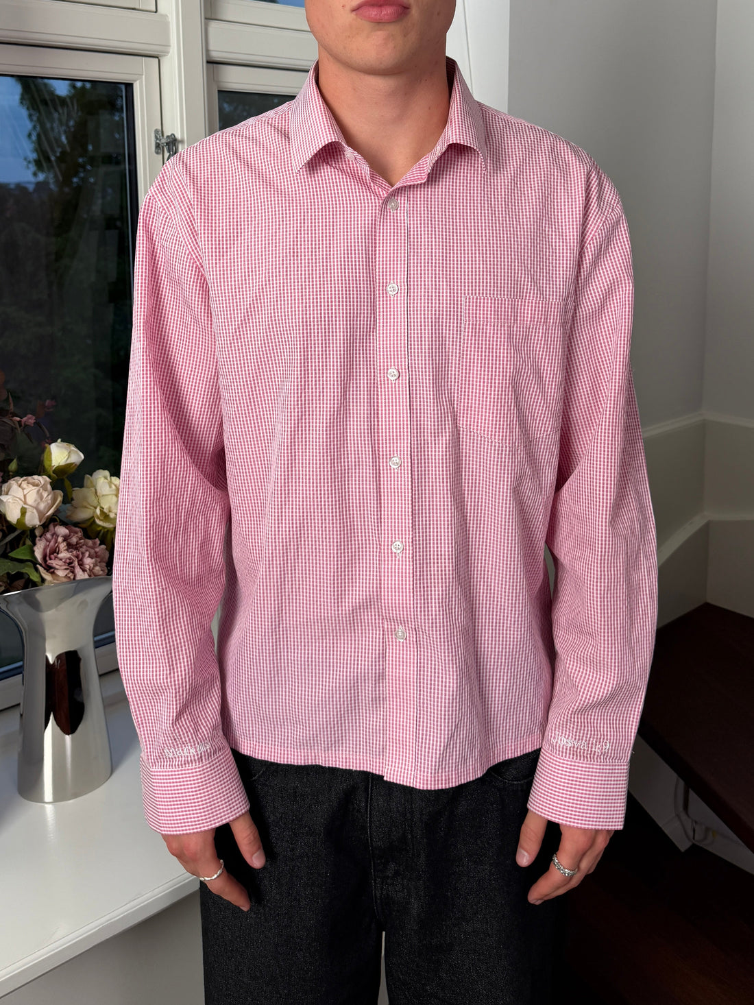 Checkered Shirt - Pink — front